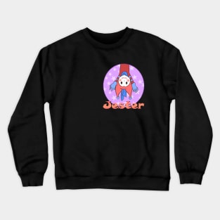 Cute jester with text Crewneck Sweatshirt